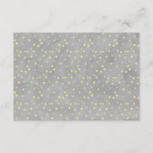 Oh Baby Gray and Yellow Baby Shower Diaper Raffle Enclosure Card (Back)