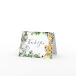 Oh Baby Greenery Jungle Safari Animals Thank You Card Oh Baby Greenery Jungle Safari Animals Thank You Card