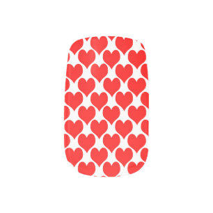 Oh Baby Hearts- Red Minx Nail Wraps