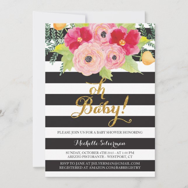 Oh Baby! Invitation (Front)