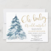 Oh Baby it's cold outside winter baby shower Invitation (Front)