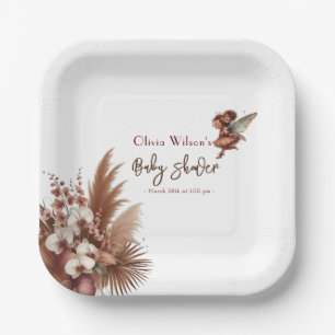 Oh baby it's vintage fairy is in bloom paper plates