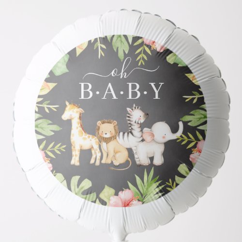 Oh Baby Jungle Baby Shower Balloon