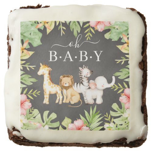 Oh Baby Jungle Baby Shower   Brownie