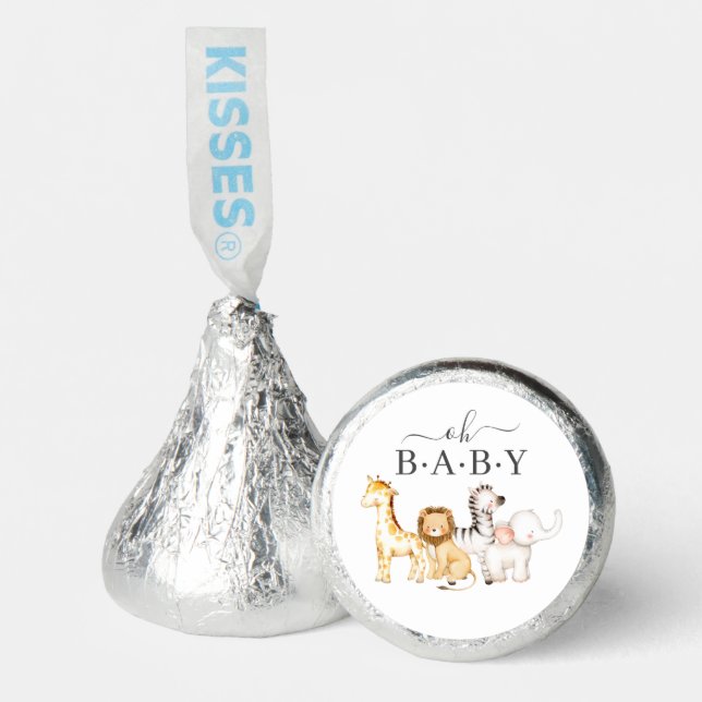 Oh Baby Jungle Baby Shower Hershey®'s Kisses® (Front)