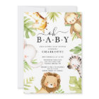 Oh Baby Jungle Baby Shower Invitation