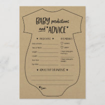 Oh Baby Kraft Predictions and Advice Card