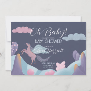 Oh Baby! Magic Pegasus in Wonderland  Invitation