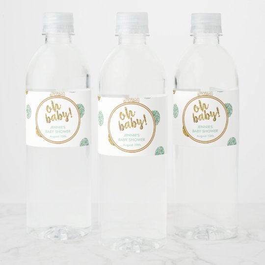 Oh Baby Blue Baby Shower Waterproof Water Bottle Labels Trueyogaevergreen Com