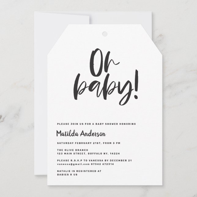 Oh baby! modern graphic scandinavian (Front)