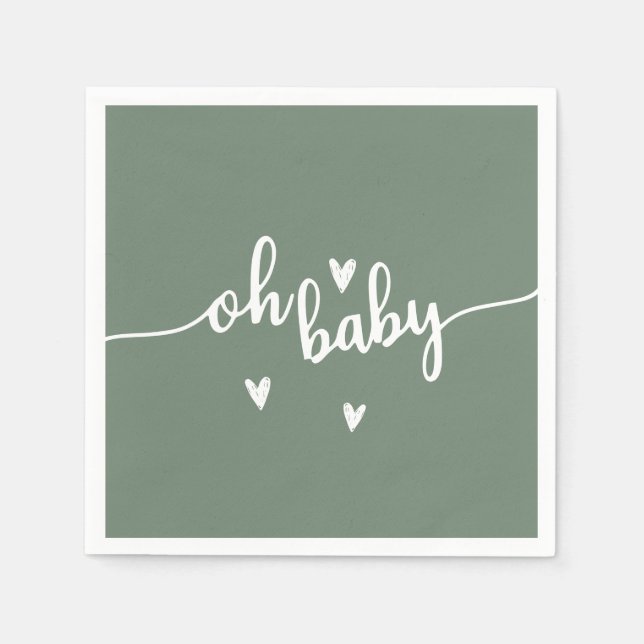 Oh baby  napkins (Front)