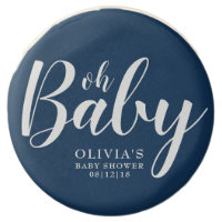 Oh Baby - Navy Blue Baby Shower Chocolate Covered Oreo