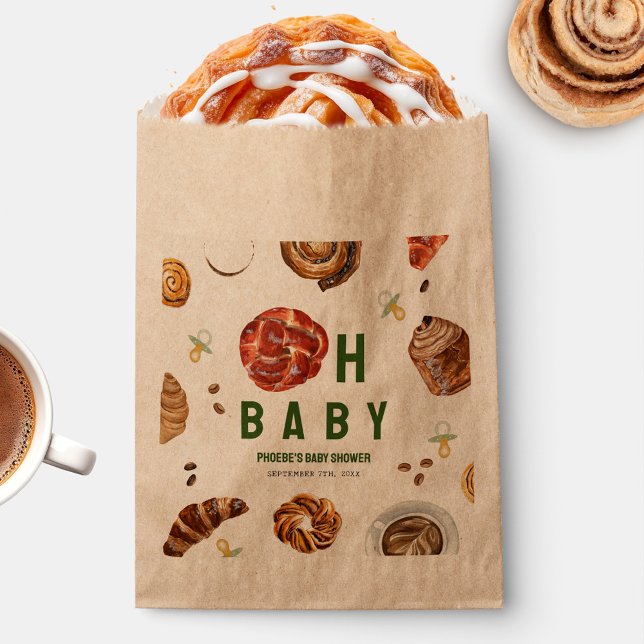 Oh Baby Pastries + Pacifiers Neutral Baby Shower Favor Bag (Creator Uploaded)
