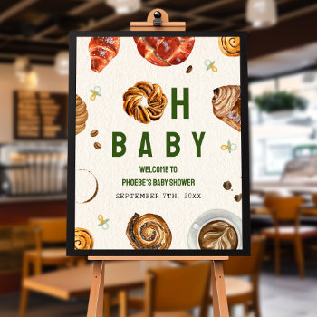 Oh Baby Pastries   Pacifiers Neutral Baby Shower Foam Board by JillsPaperie at Zazzle