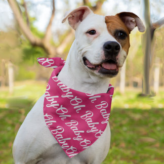 Oh Baby Personalized Pink Girly Girl Bandana
