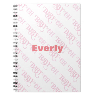Oh Baby Personalized Pink Girly Girl Notebook