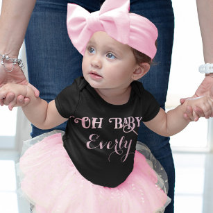 Oh Baby Personalized Pink Girly Girl Toddler T-shirt