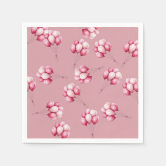 Oh Baby Pink Balloons Napkins