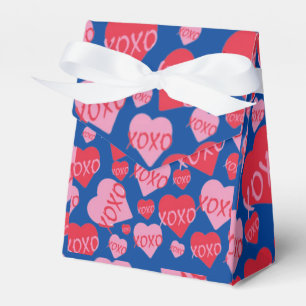 Oh Baby Pink Red Sweethearts Baby Shower Blue Favor Boxes