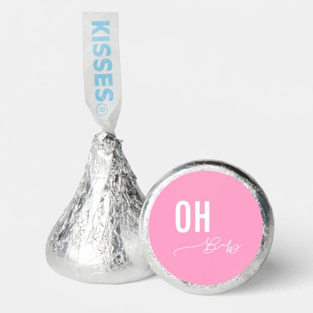 Oh Baby Pink & White Hershey Kisses Hershey®'s Kisses® (Front)