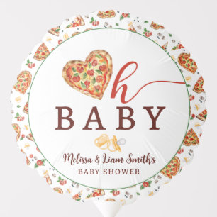 Oh Baby Pizza and Pacifiers Baby Shower Balloon De