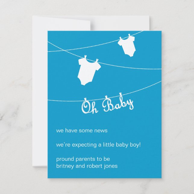 Oh Baby! Pregnancy Announcement (Front)