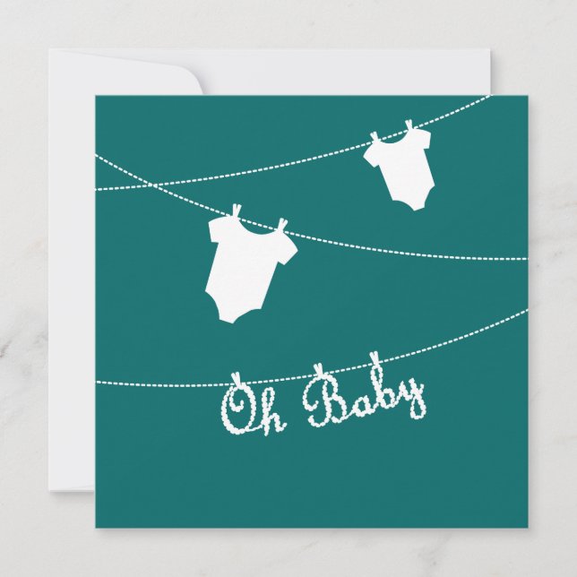 Oh Baby Pregnancy Announcement (Front)