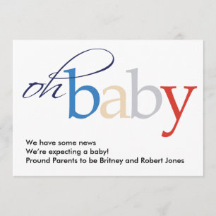 Oh Baby! Pregnancy Announcement