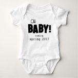 Oh Baby Pregnancy Announcement | Baby Bodysuit at Zazzle