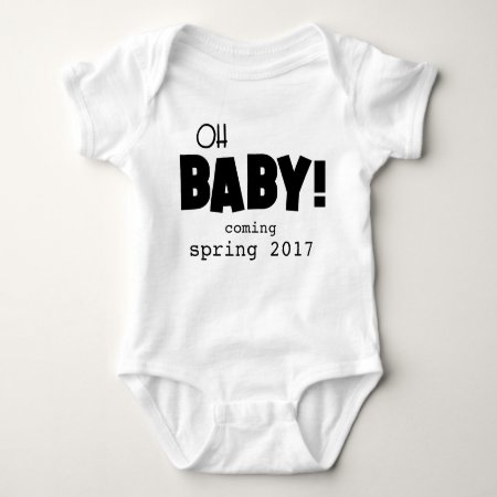 Oh Baby Pregnancy Announcement | Baby Bodysuit
