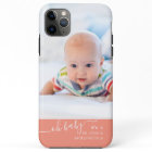 Oh Baby Quote Coral Pink Custom Photo