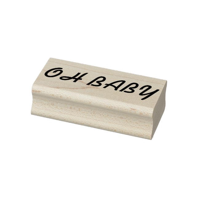 Oh baby rubber stamp, oh baby stamp, cardmaking rubber stamp (Stamp)