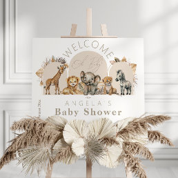 Oh Baby Safari Animals Boho Baby Shower welcome Foam Board
