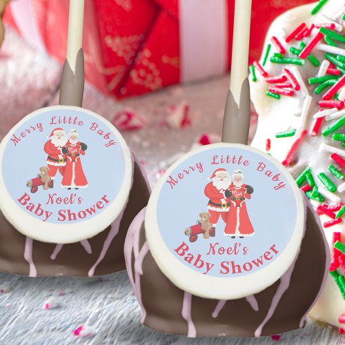 Oh Baby Santa  Mrs Claus Baby Shower Cake Pops