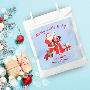 Oh Baby Santa & Mrs. Claus Baby Shower Favor Bag