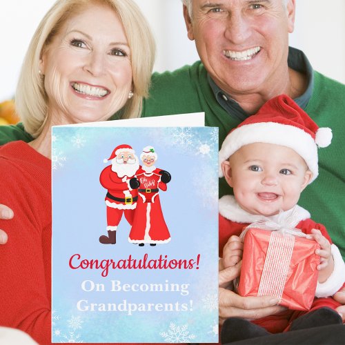 Oh Baby Santa  Mrs Claus Grandparents  Card