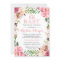 Oh Baby Shower Girly Elegant Chic Pink Flowers