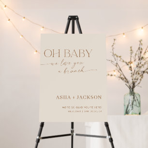 Oh Baby Shower Welcome Sign Gender Neutral Baby