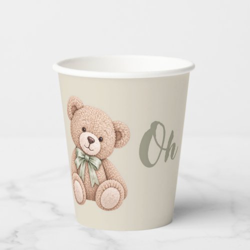 Oh Baby! Teddy Bear Baby Shower Paper Cups