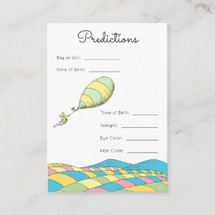 Oh, Baby, the Places You'll Go Baby Predictions Enclosure Card