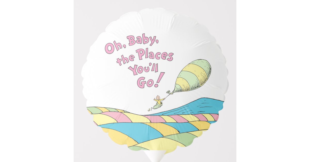 Oh, Baby, the Places You'll Go Baby Shower Balloon | Zazzle