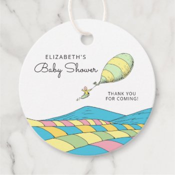 Oh  Baby  The Places You'll Go Baby Shower Favor Tags by DrSeussShop at Zazzle