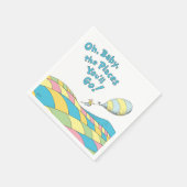 Oh, Baby, the Places You'll Go Baby Shower Napkins (Corner)