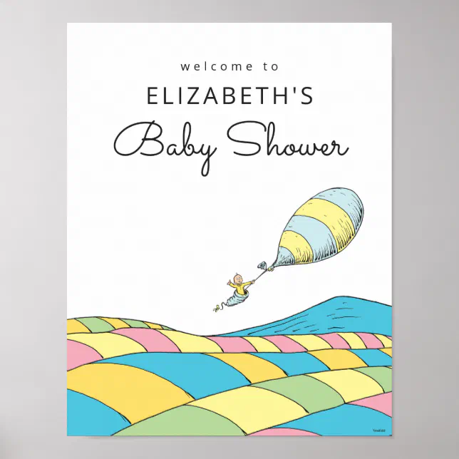 Oh, Baby, the Places You'll Go Baby Shower Poster | Zazzle