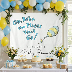 Oh, Baby, the Places You'll Go Baby Shower Tapestry