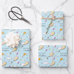 Oh, Baby, the Places You'll Go Baby Shower Wrapping Paper Sheets