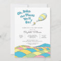 Oh, Baby, the Places You'll Go Boy Baby Shower Invitation | Zazzle