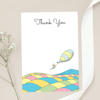 Oh  Baby  The Places You'll Go - Boy Thank You  Invitation by DrSeussShop at Zazzle