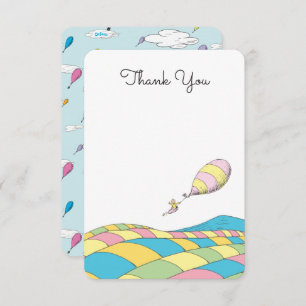 Oh, Baby, the Places You'll Go - Girl Thank You Invitation