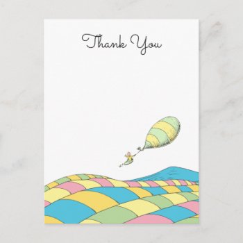 Oh  Baby  The Places You'll Go Thank You Postcard by DrSeussShop at Zazzle